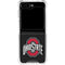 Ohio State University OSU Buckeyes Black Galaxy Z Flip6 Clear Case